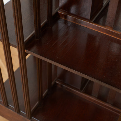 英国アンティーク リボルビングブックケース