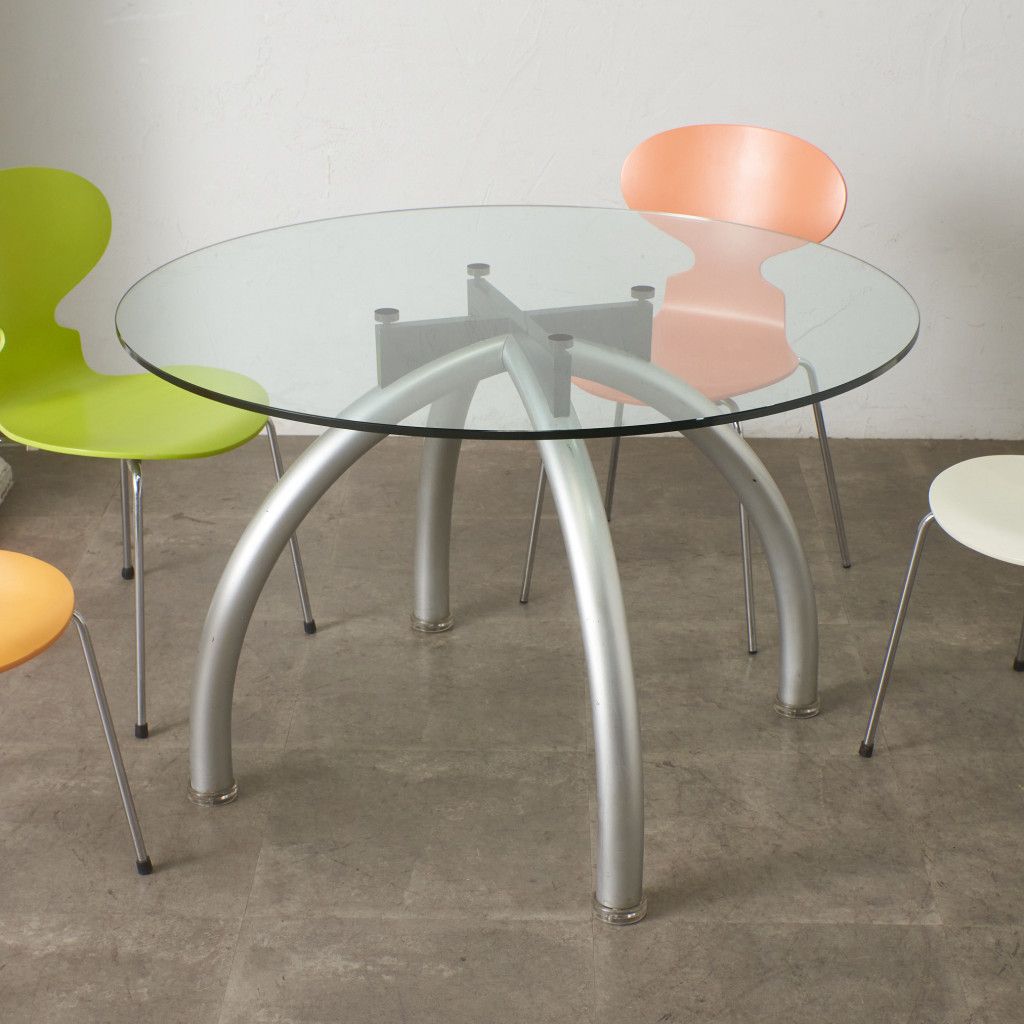 knoll　ノール　スパイダーテーブル　円形ガラステーブル　エットーレソットサス Spider スパイダーテーブル – rocca rocca
