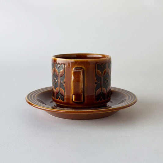Heirloom エアルーム カップ＆ソーサー Autumn brown