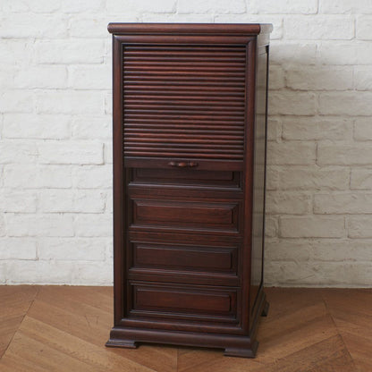 唐木 蛇腹扉 花梨材チェスト