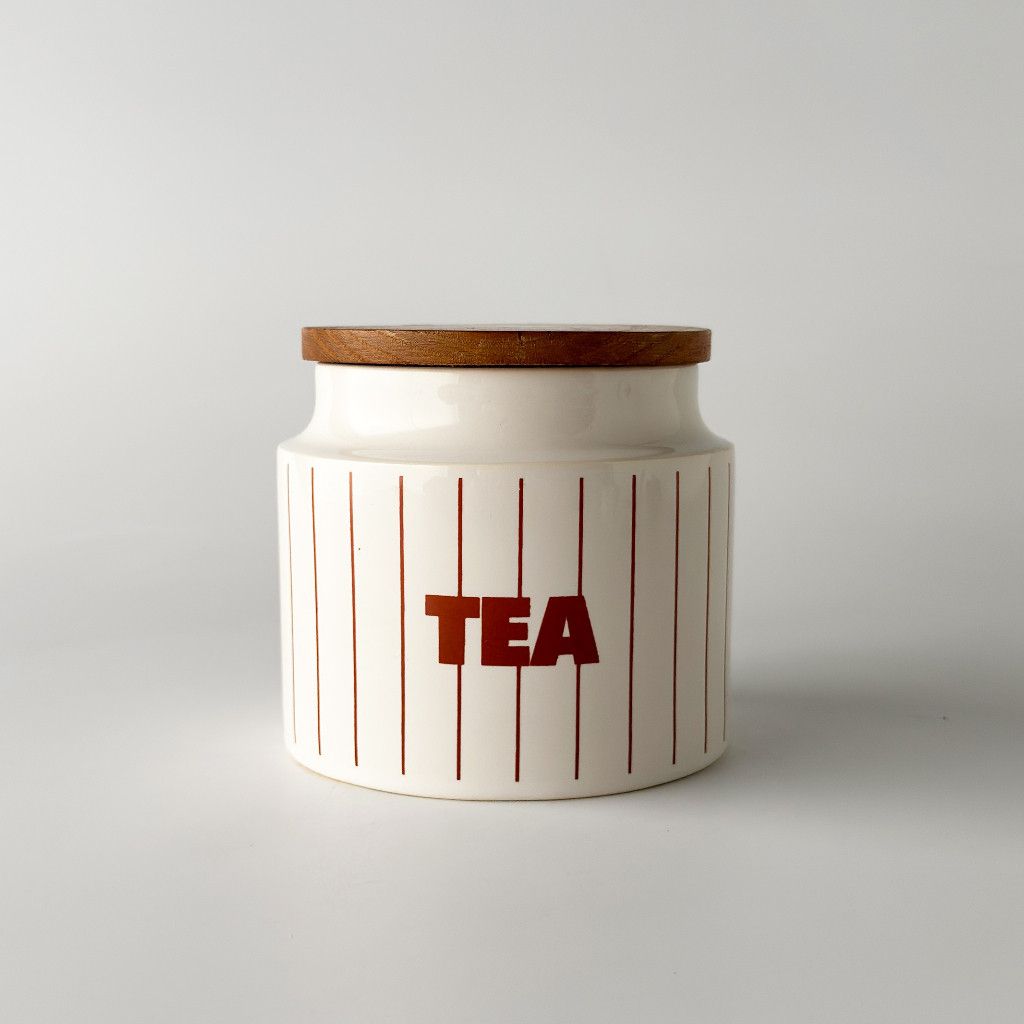 Stripe ストライプ キャニスター "TEA"