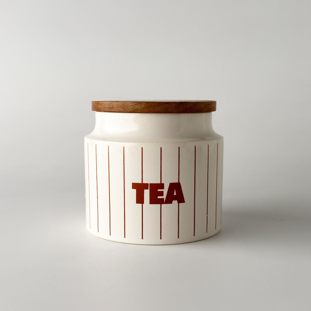 Stripe ストライプ キャニスター "TEA"