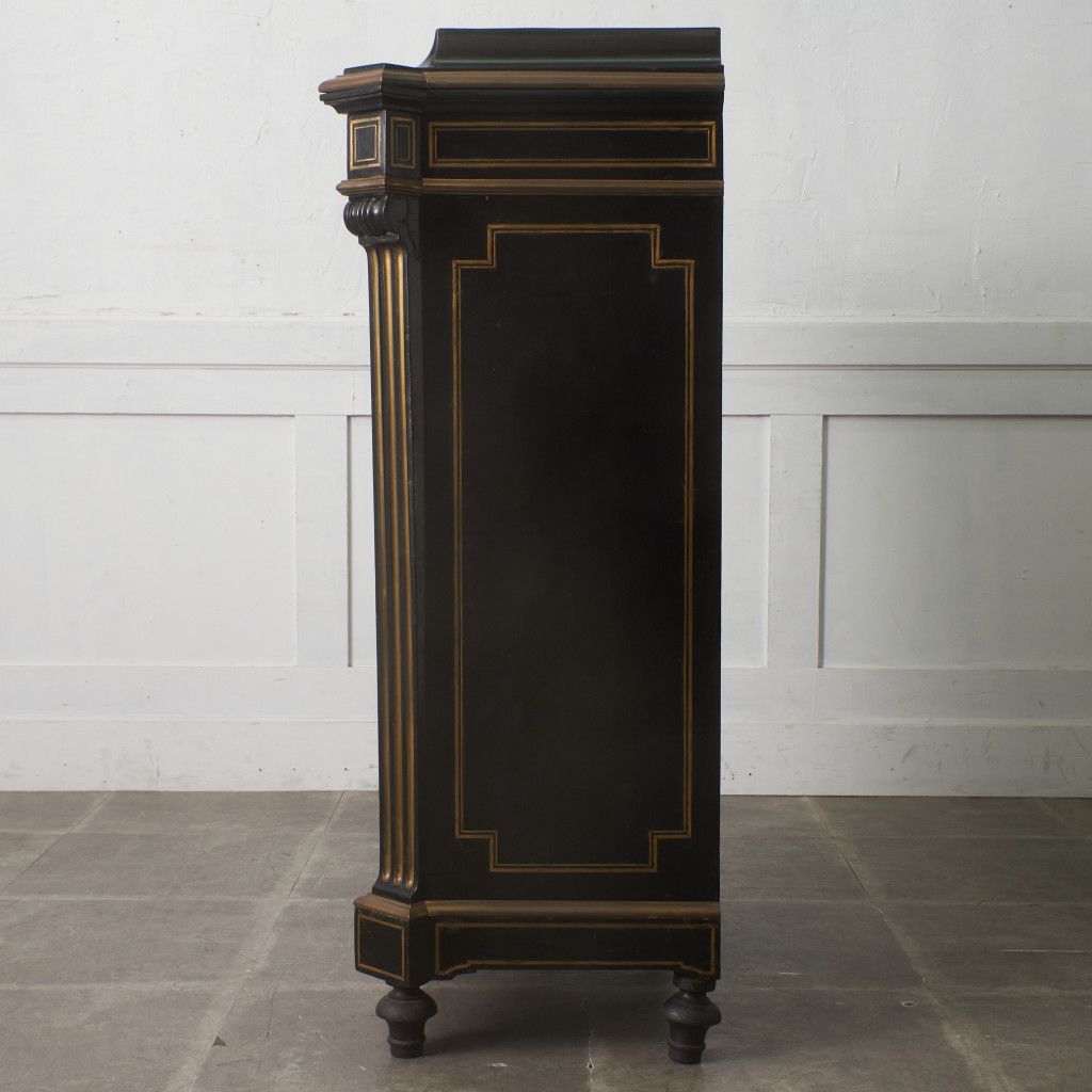 アンティーク 立像付き キャビネット
