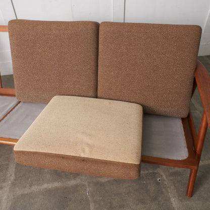 ヴィンテージ チーク材 3人掛けソファ