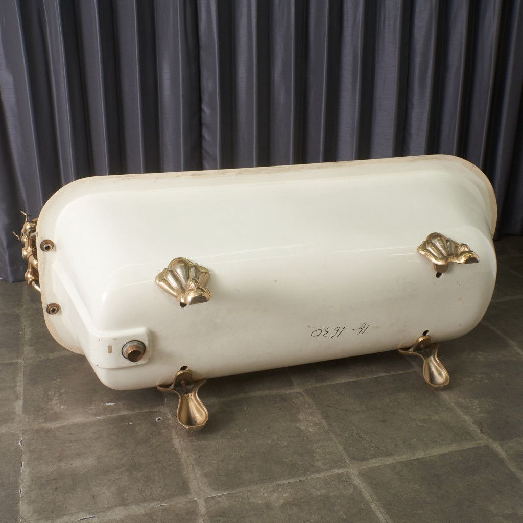 クラシック 猫脚 シャワー付き バスタブ / ジャンク品