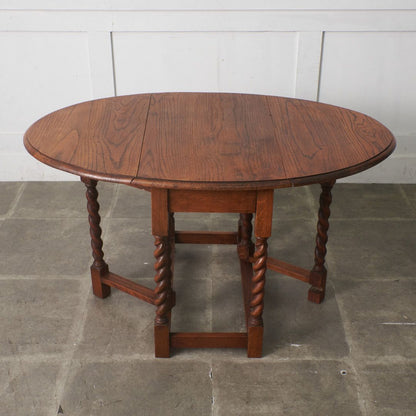 アンティーク ドロップリーフ ゲートレッグテーブル