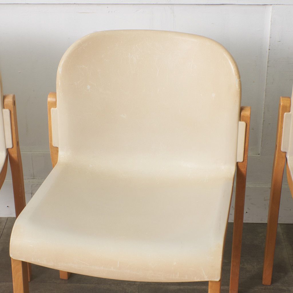 ヴィンテージ スタッキングチェア 3脚セット