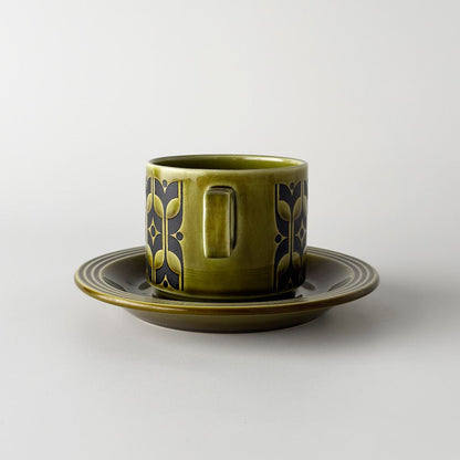 Heirloom エアルーム カップ＆ソーサー Lakeland green 緑