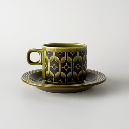 Heirloom エアルーム カップ＆ソーサー Lakeland green 緑