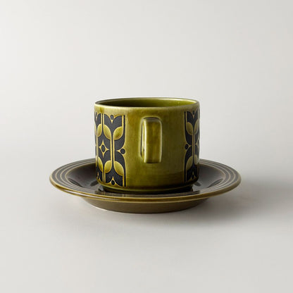 Heirloom エアルーム カップ＆ソーサー Lakeland green 緑