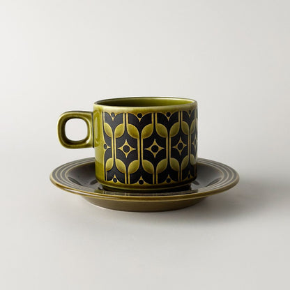 Heirloom エアルーム カップ＆ソーサー Lakeland green 緑