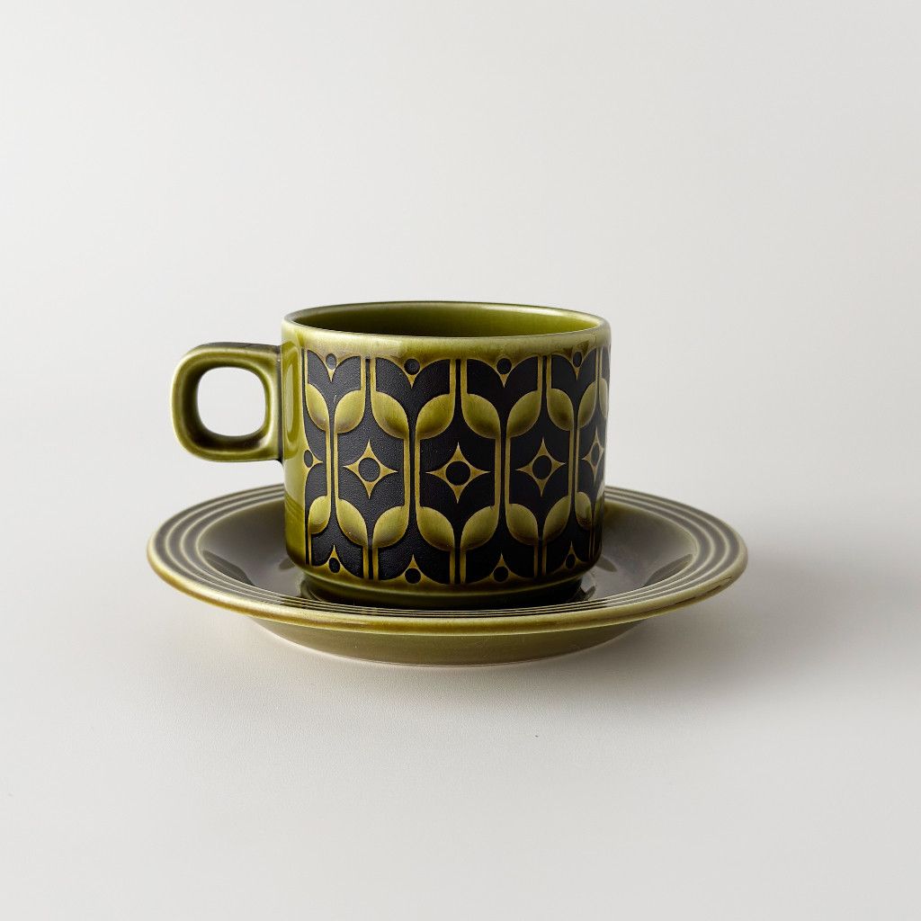 Heirloom エアルーム カップ＆ソーサー Lakeland green