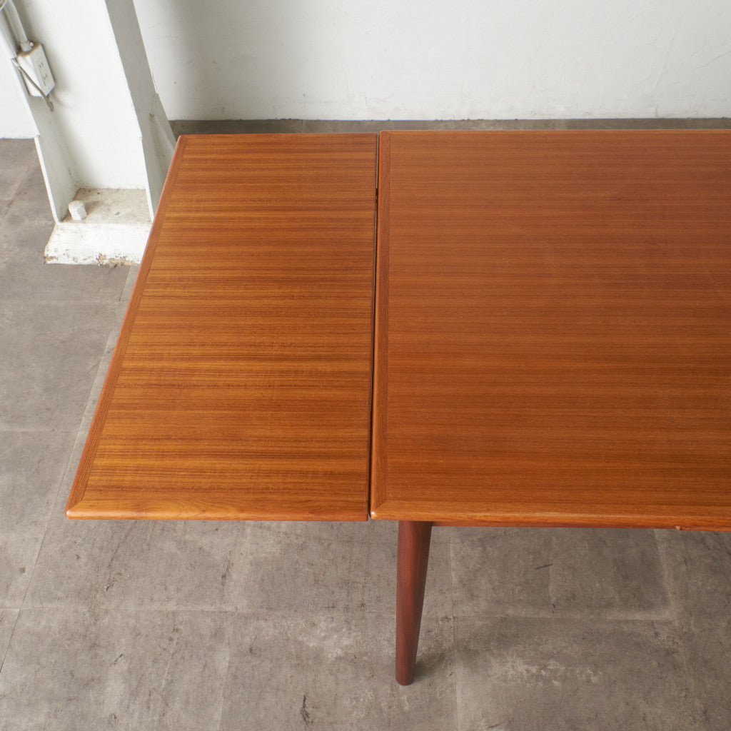 北欧ヴィンテージ　デンマーク　チーク　ドローリーフテーブル デンマークヴィンテージ ドローリーフ エクステンション