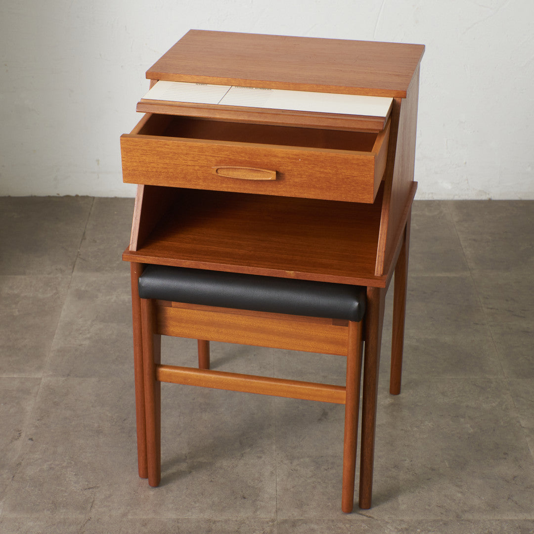 ヴィンテージ テレフォンベンチ / 張替済