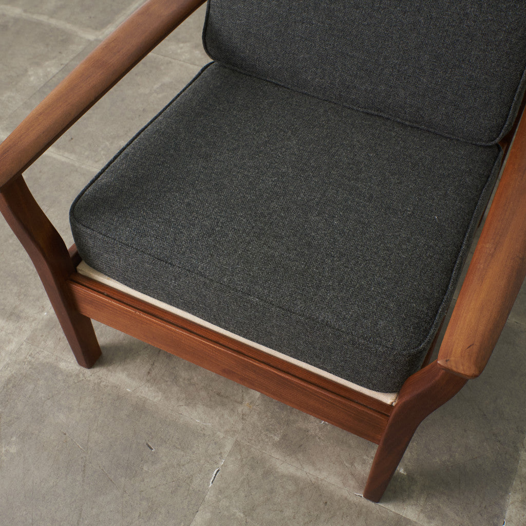 イギリスヴィンテージ アームチェア / 張替済