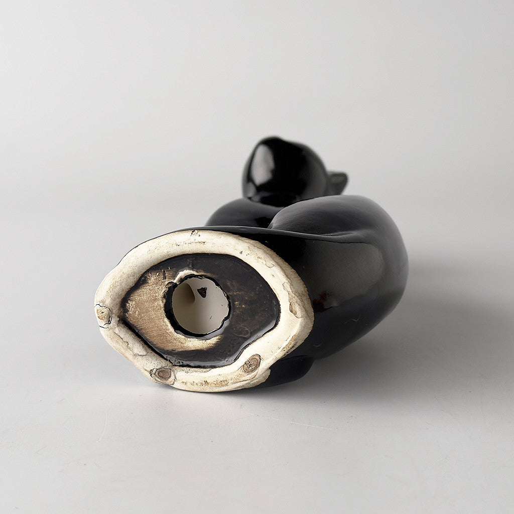 英国ヴィンテージ 黒猫のフィギュリン