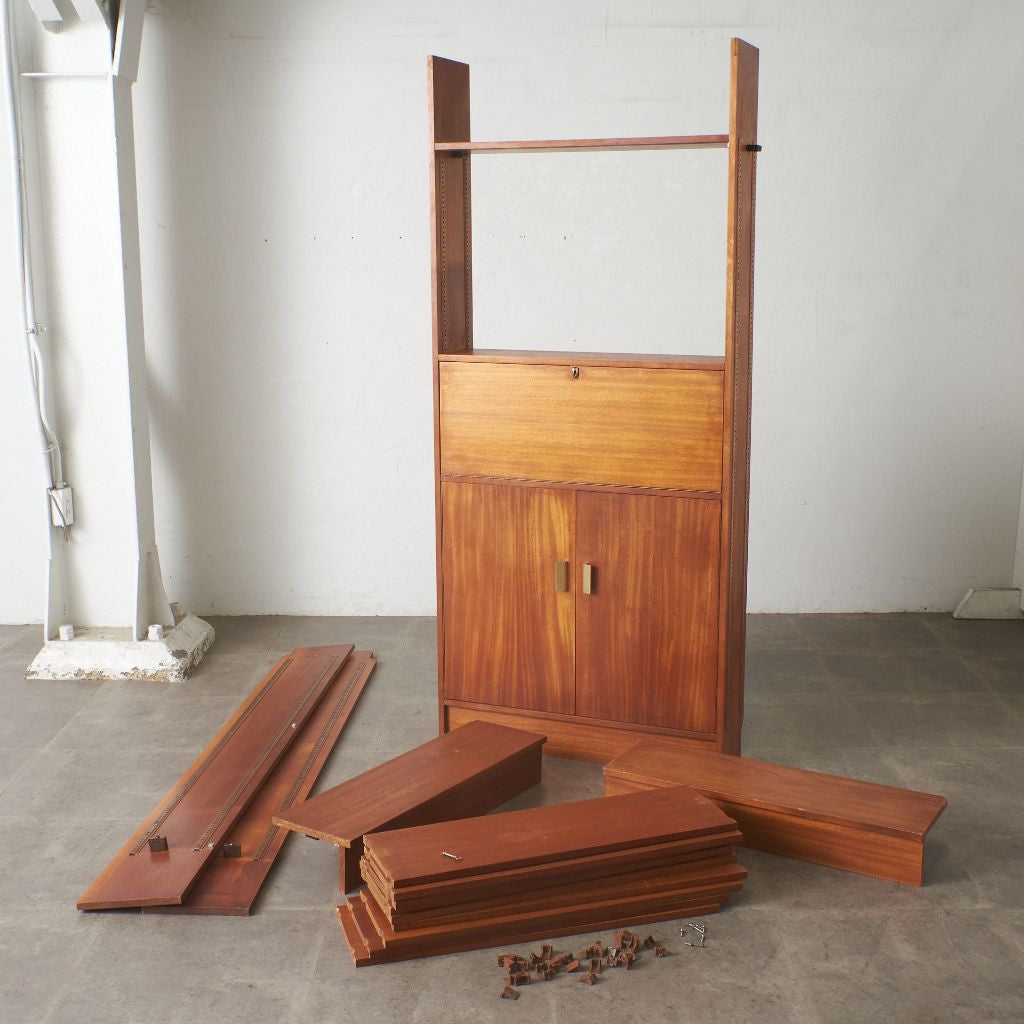 英国ヴィンテージ ウォールユニットシェルフ