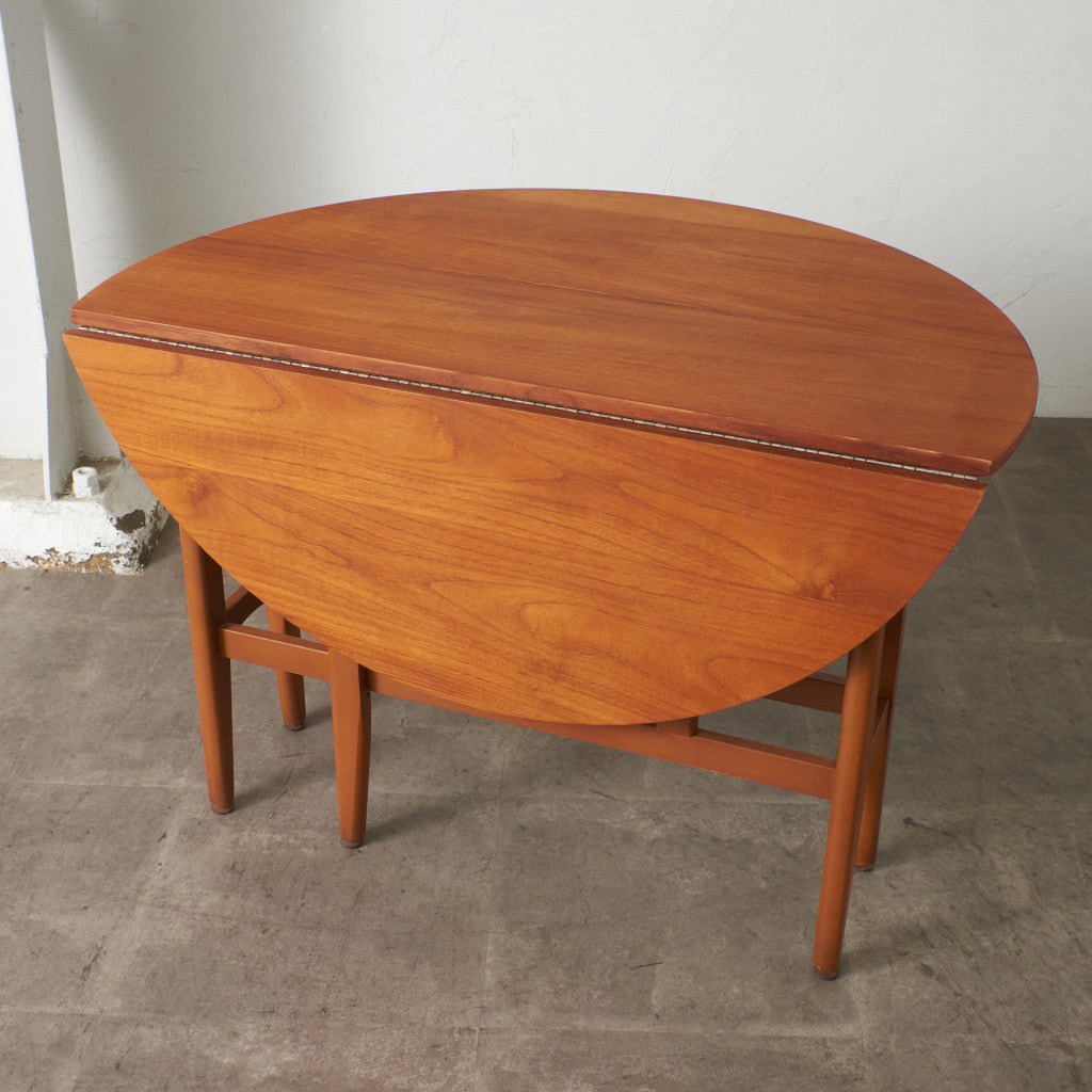 ヴィンテージ ドロップリーフ ゲートレッグテーブル