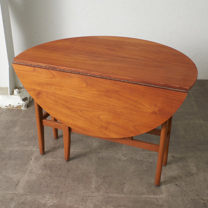 ヴィンテージ ドロップリーフ ゲートレッグテーブル