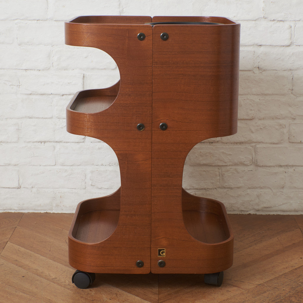 ヴィンテージ プライウッド キャスターワゴン