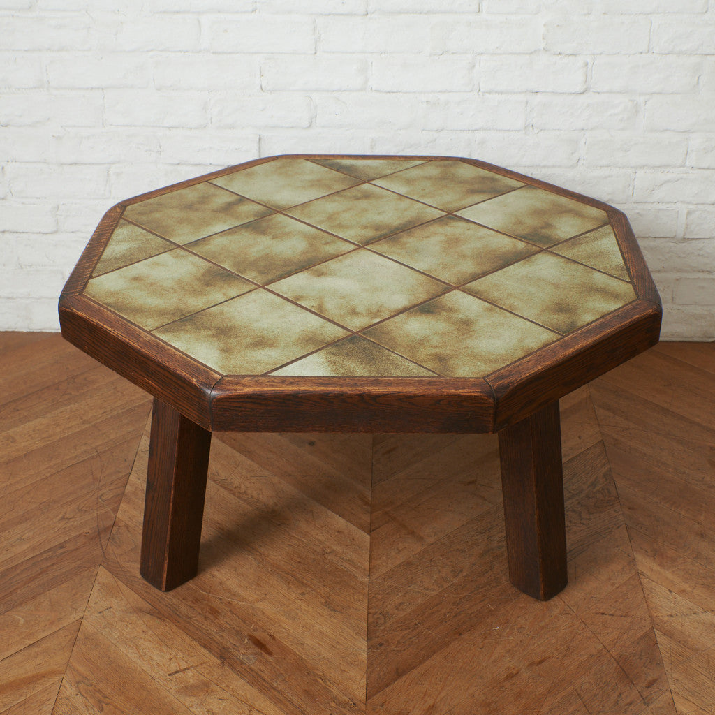 オランダ民芸 タイルトップ コーヒーテーブル