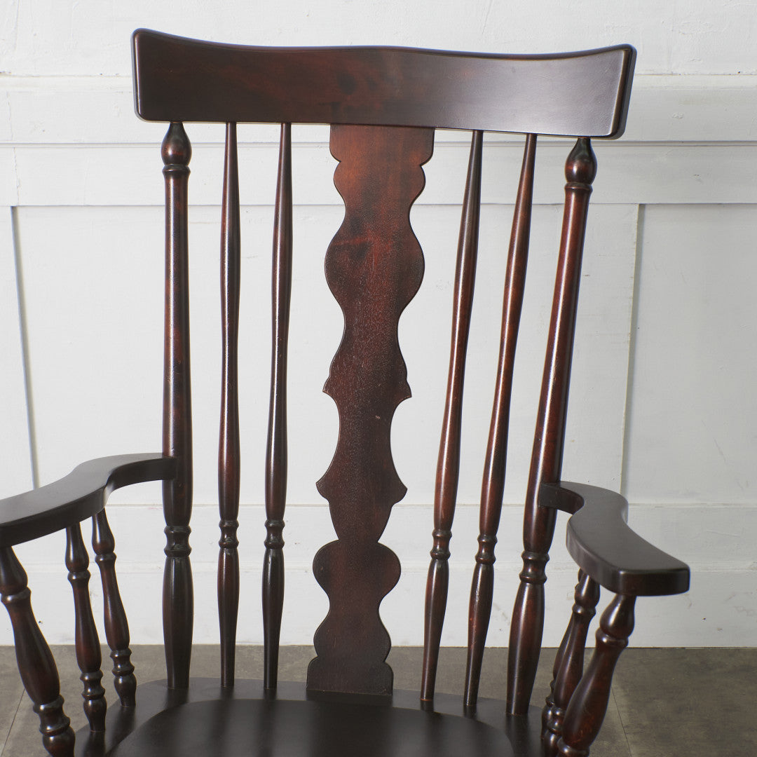 ◇ビンテージ　イトーキ　チャコラチェア　/　昇降　ロッキング クラシックラタン調ロッキングチェア | 快適性と安定感を両立した人間