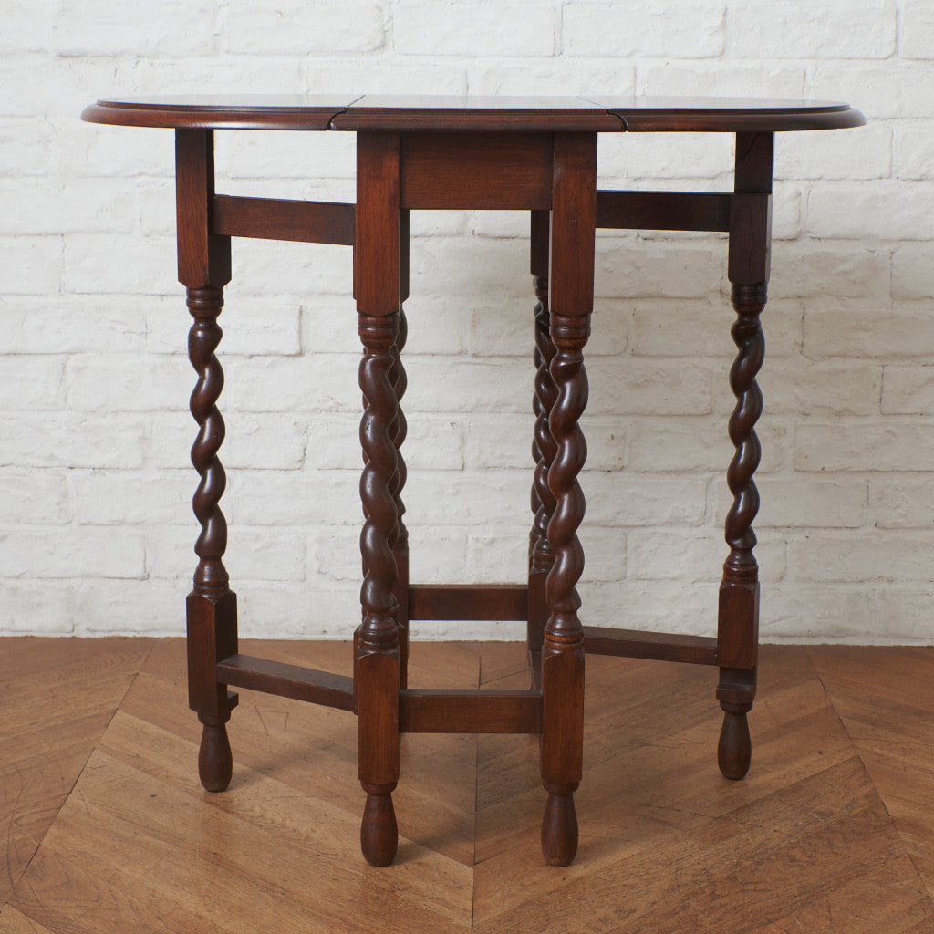 アンティーク ドロップリーフ ゲートレッグテーブル