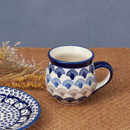 ポーリッシュポタリー マグカップ 貝がら