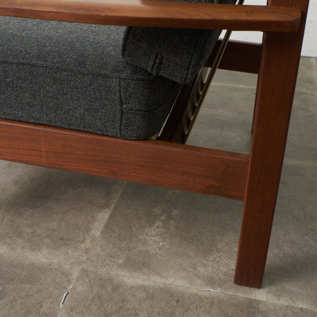 イギリスヴィンテージ アームチェア / 張替済