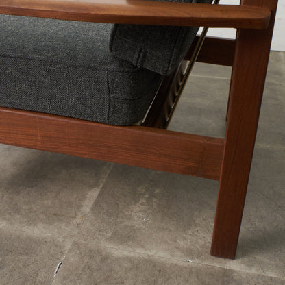 イギリスヴィンテージ アームチェア / 張替済