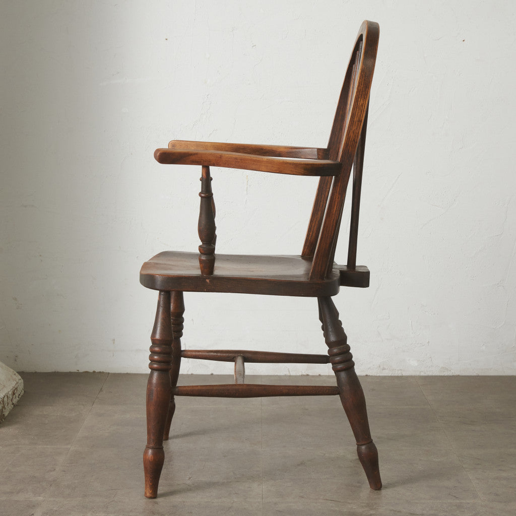 英国アンティーク ホイールバックウィンザーアームチェア