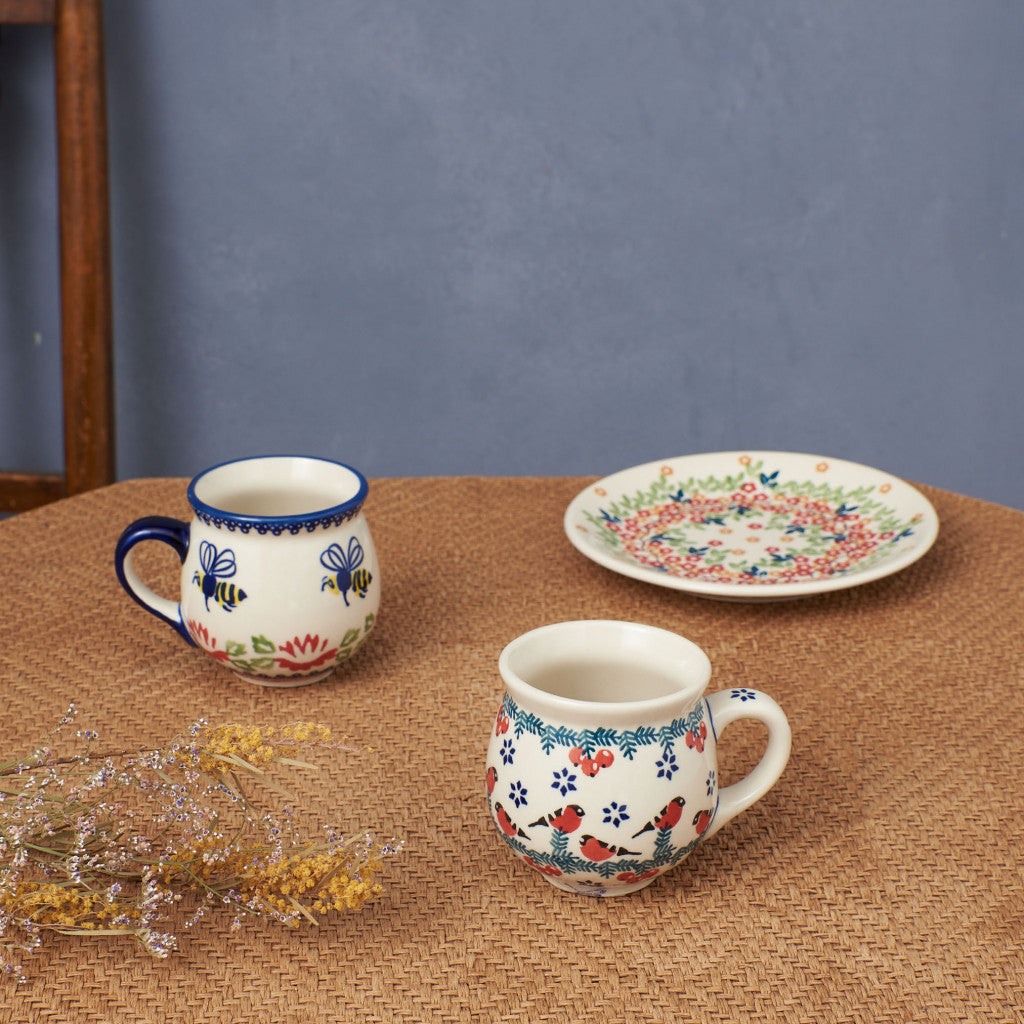 ポーリッシュポタリー マグカップ 小鳥