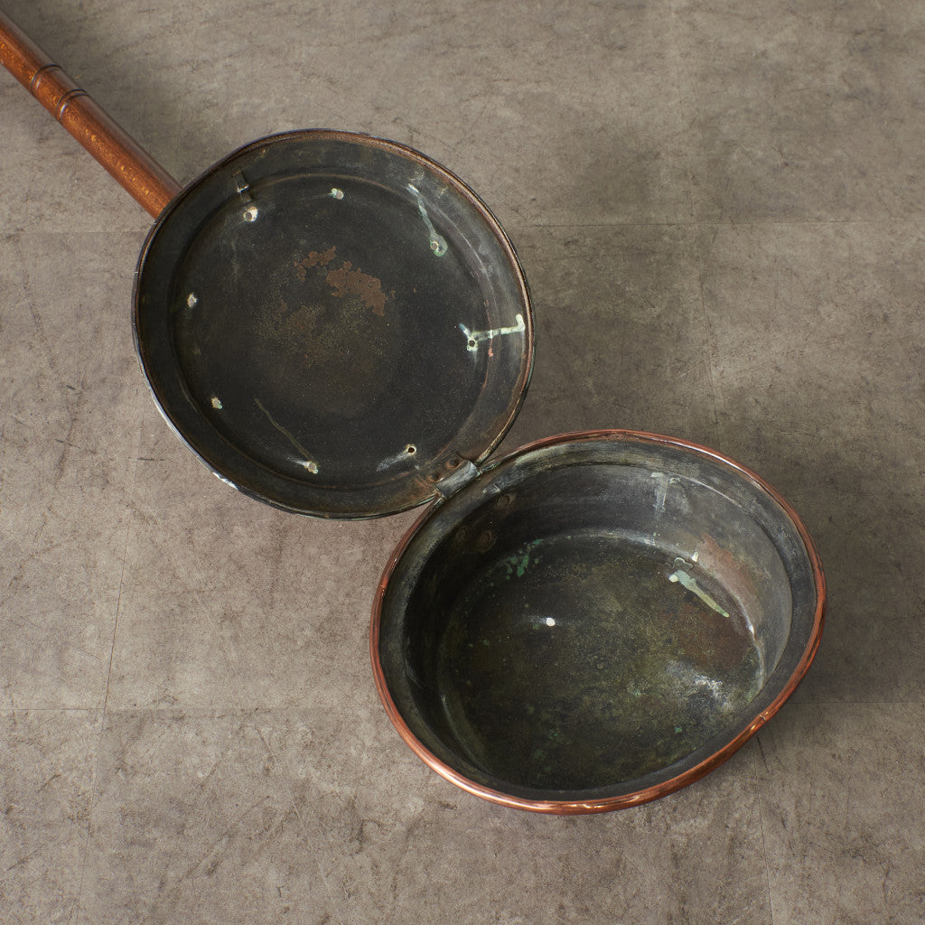 英国アンティーク 銅製 ベッドウォーミングパン