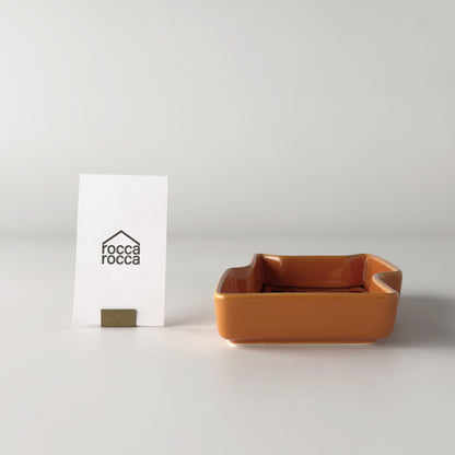 Hornsea Cat Trinket Dish Orange