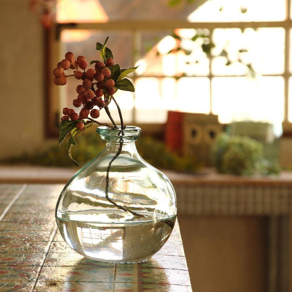 リサイクルガラス フラワーベース DIECIOCHO クリア