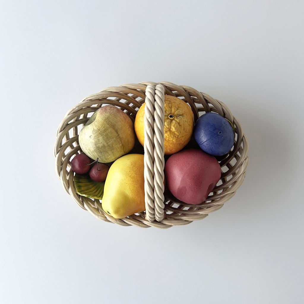 ヴィンテージ セラミック フルーツバスケット