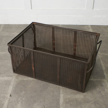 ヴィンテージ メタル メッシュバスケット