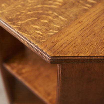 英国アンティーク アールデコ様式 オーク材サイドテーブル