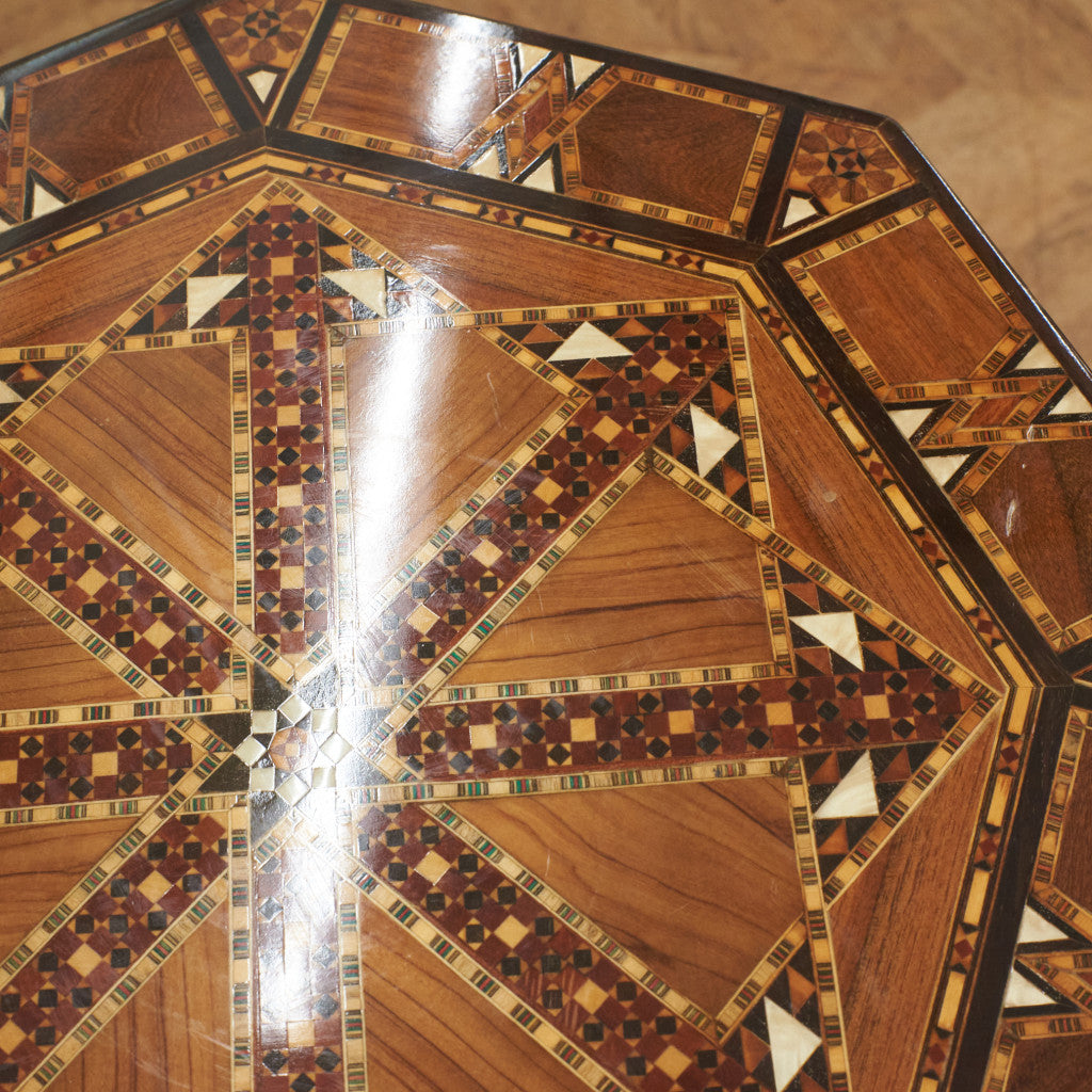 シリア製 寄木細工 サイドテーブル