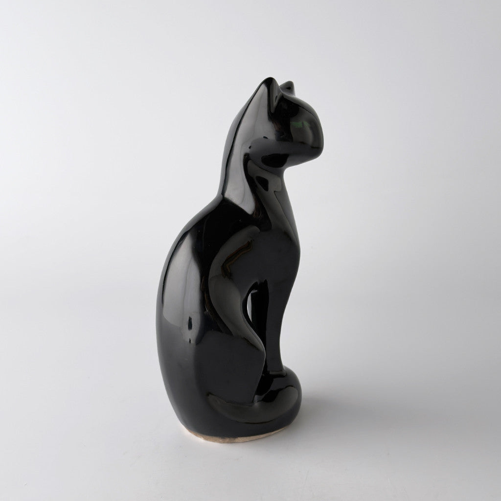 英国ヴィンテージ 黒猫のフィギュリン｜rocca rocca