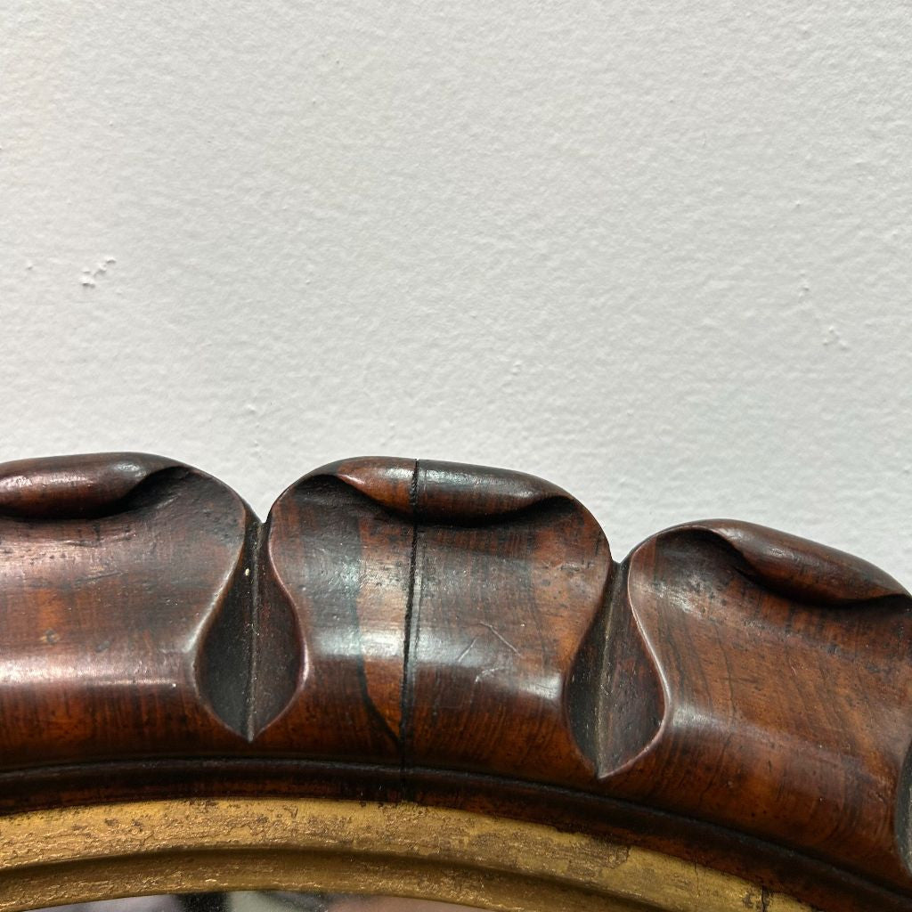 英国ヴィンテージ ローズウッド材 ウォールミラー｜rocca rocca