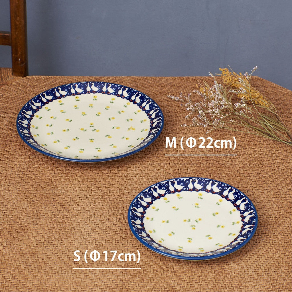 ポーリッシュポタリー プレート アヒル 17cm