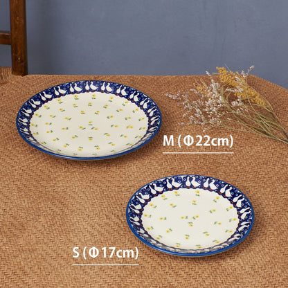 ポーリッシュポタリー プレート アヒル 17cm