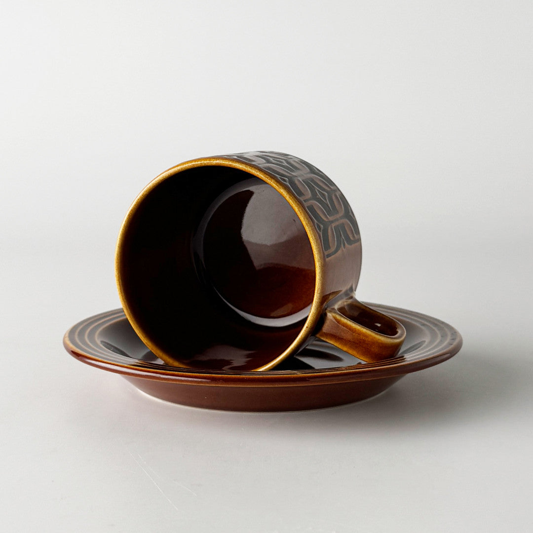 HEIRLOOM エアルーム カップ&ソーサー Autumn brown