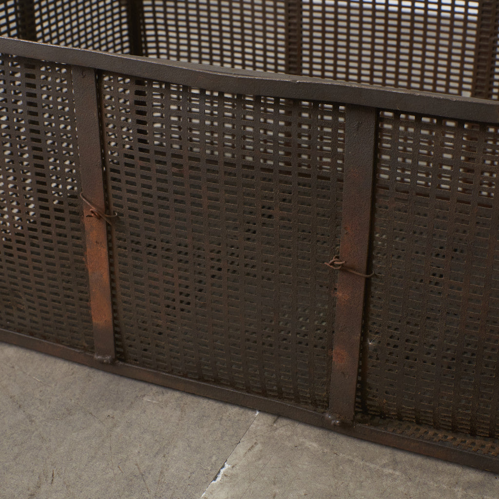 ヴィンテージ メタル メッシュバスケット