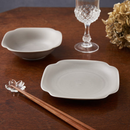 meimei ボウル 14.5mm 隅入ライトグレー