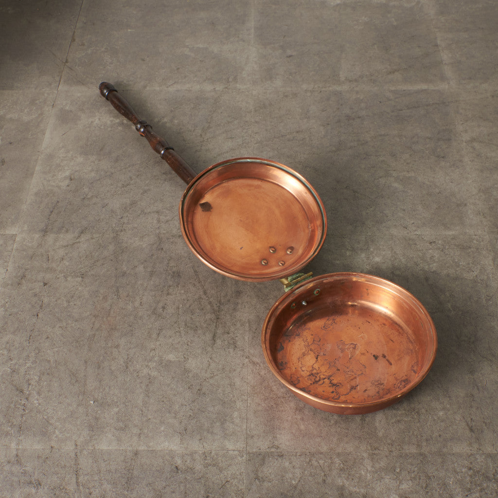 英国アンティーク 銅製 ベッドウォーミングパン