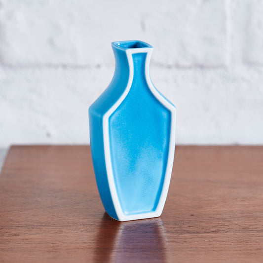 ふちどりフラワーベース トルコブルーマット