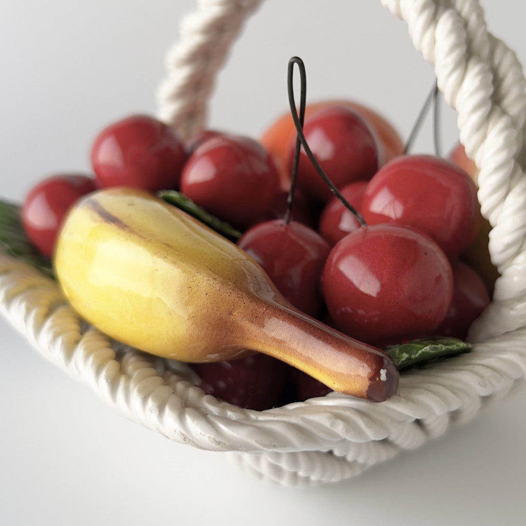 ヴィンテージ セラミック フルーツバスケット