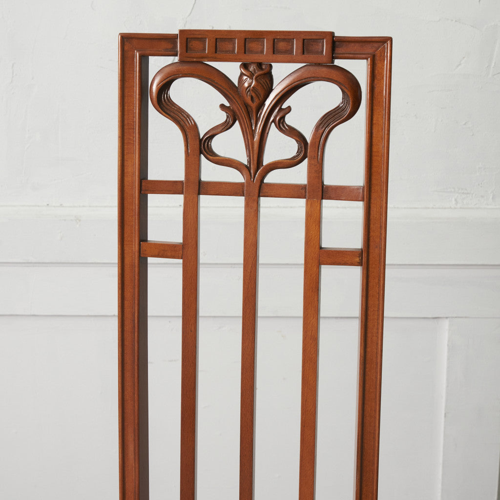 アールヌーボー ハイバック アームチェア / 張替済